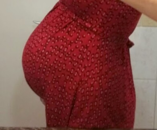 38 week pregnancy bump