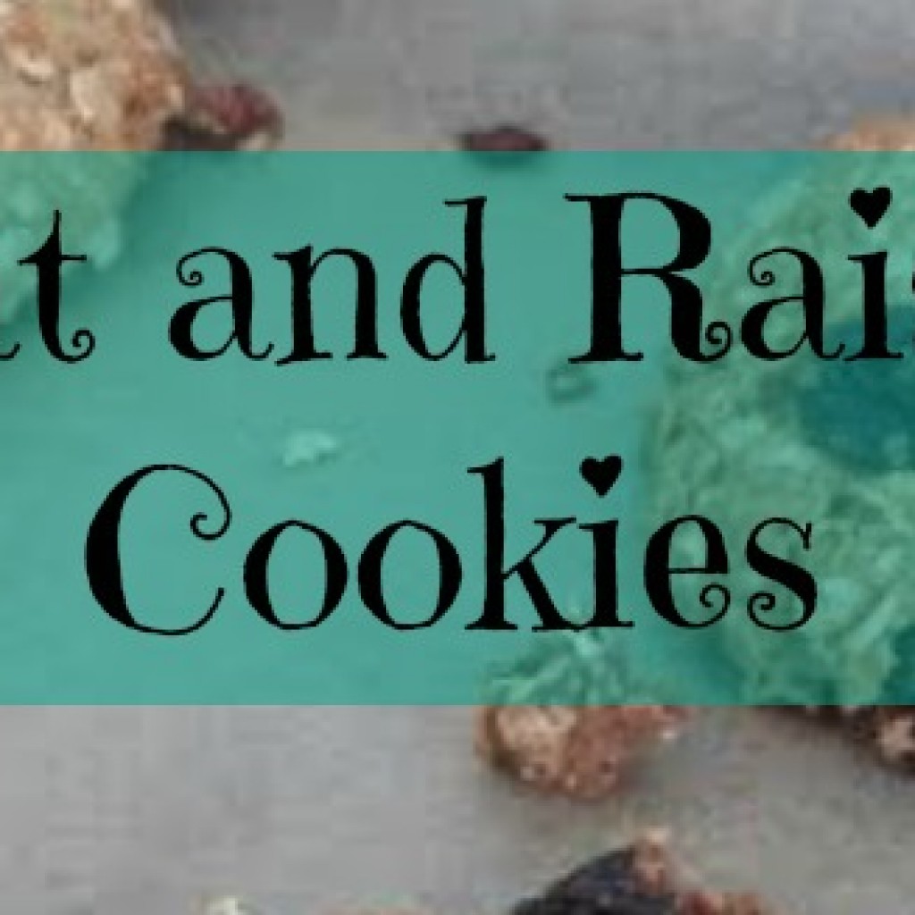 Food for Thought; Oat and Raisin Cookies